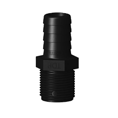 1 SLANGNIPPEL 25MM LÅNG UTV.GÄNGA SVART TRUDESIGN