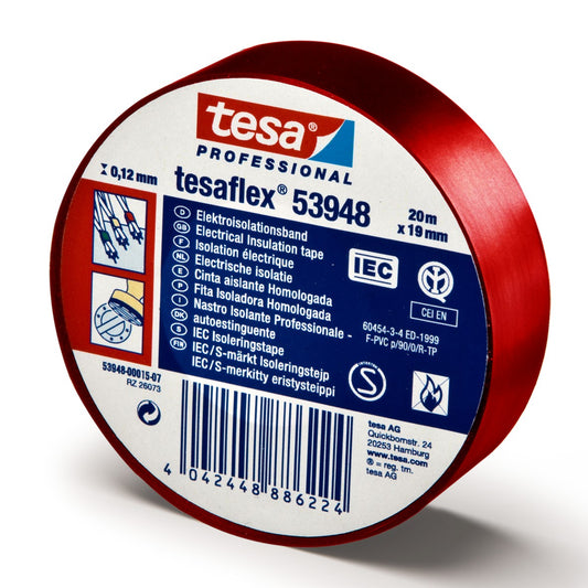 20X19MM ELTEJP S-MÄRKT RÖD